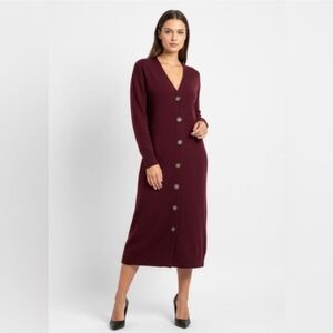 MASSIMIMO DUTTI Wool and Cashmere Sweater Dress